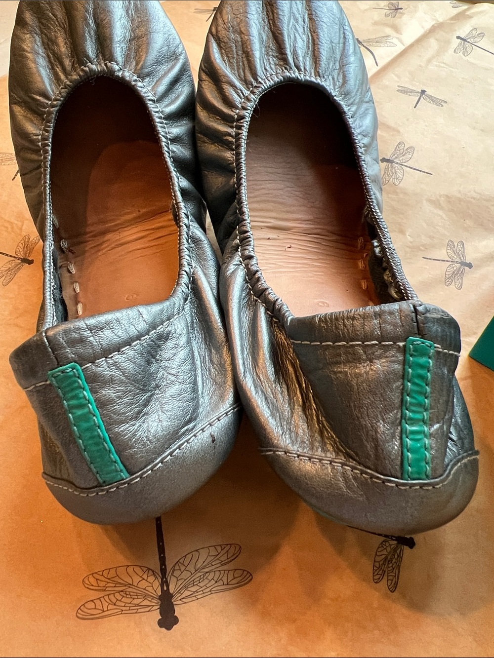 Tieks Black Leather Ballet Flats - Picture 4 of 7
